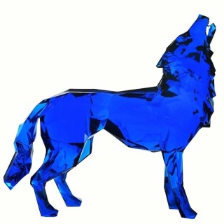 Loup Hurleur Crystal Clear bleu